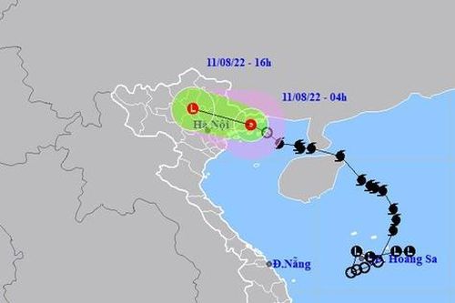Sáng 11/8, bão số 2 đã đi vào Quảng Ninh-Hải Phòng