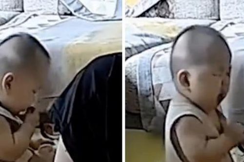Trung Quốc: Mải xem điện thoại, ông bố để con 9 tháng tuổi làm điều khiến ai cũng giận dữ