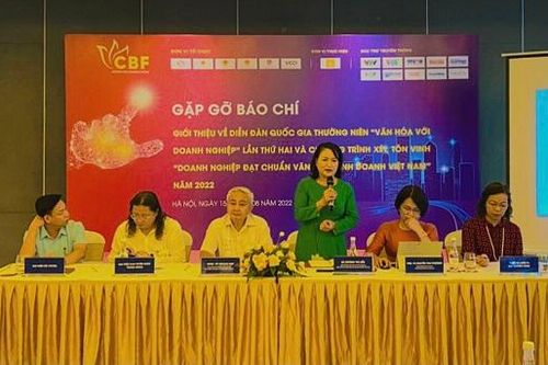 Diễn đàn quốc gia 'Văn hóa với doanh nghiệp' sẽ diễn ra vào tháng 11