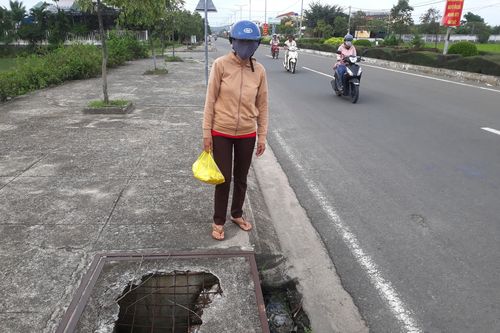 Hố ga bị bể nắp