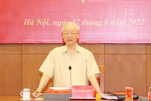 Tổng Bí thư Nguyễn Phú Trọng chủ trì Phiên họp 22 Ban Chỉ đạo Trung ương về phòng, chống tham nhũng, tiêu cực