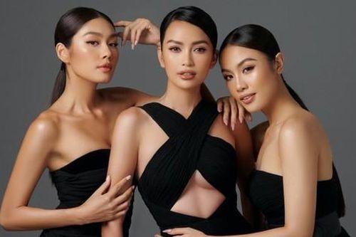 Hoa hậu Ngọc Châu diện trang phục đơn sắc, đẹp cuốn hút bên Á hậu Thảo Nhi và Thủy Tiên