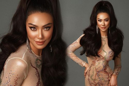 Kim Duyên khiến fan đỏ mặt với màn khoe dáng trong bộ váy xuyên thấu tận tâm can