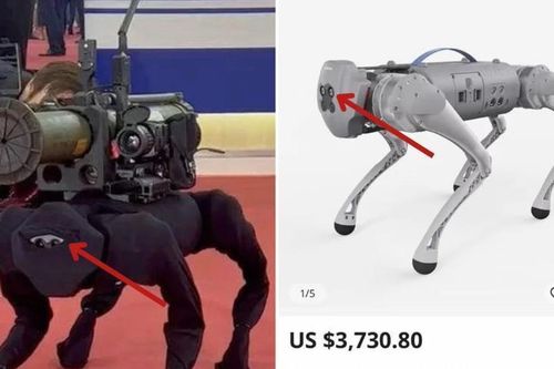 Chó robot chiến đấu mang tên lửa của Nga có xuất xứ từ Trung Quốc