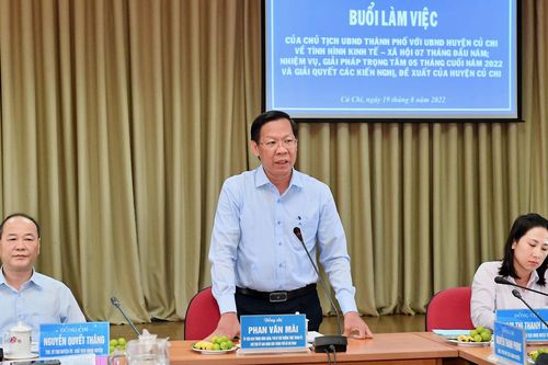 Chủ tịch UBND TPHCM Phan Văn Mãi: Phát triển Củ Chi thành điểm du lịch hòa bình