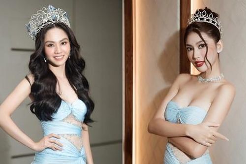 Hoa hậu Mai Phương xinh đẹp quyến rũ khi đụng váy cut-out với á hậu Ngọc Thảo