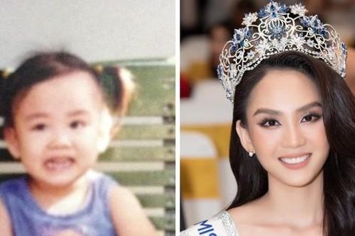 Hoa hậu Mai Phương khoe ảnh đáng yêu ngày bé