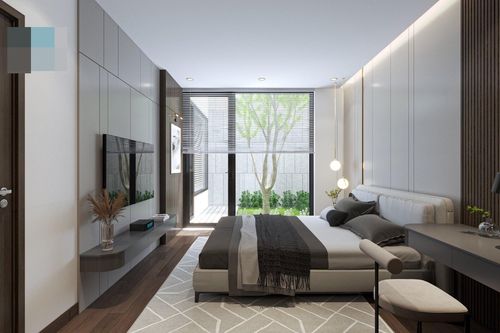 Nhà 2 tầng hiện đại, gia chủ 'hi sinh' diện tích ở để làm sân vườn nghỉ dưỡng