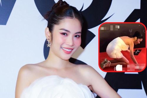 Ê-kíp Vô diện sát nhân xin lỗi Nam Anh sau sự cố 'hù ma' đến ngã sõng soài trên thảm đỏ