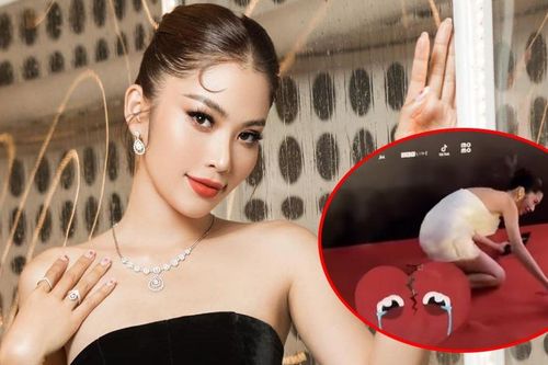 Lệ Nam ngã trên thảm đỏ ra mắt 'Vô diện sát nhân'
