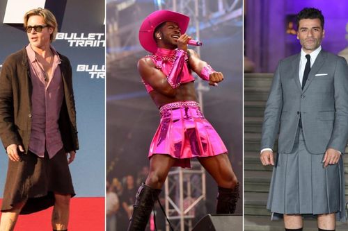 Từ Brad Pitt đến Lil Nas X: Ngày càng nhiều đàn ông chuyển sang... mặc váy