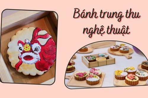 Cô gái khoác 'chiếc áo' nghệ thuật cho bánh Trung thu truyền thống
