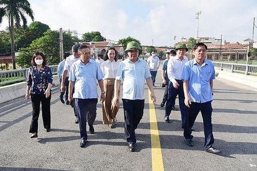 Thường trực Thành ủy Hà Nội khảo sát, kiểm tra 5 dự án, công trình quan trọng