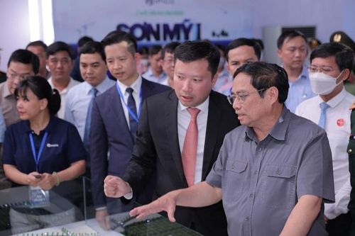 Thủ tướng Phạm Minh Chính dự lễ khởi công khu công nghiệp Sơn Mỹ I