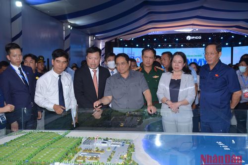 Thủ tướng Phạm Minh Chính dự Lễ khởi công Khu công nghiệp Sơn Mỹ 1