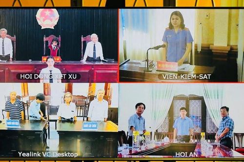 Lần đầu tiên VKSND tỉnh Quảng Nam phối hợp tổ chức phiên tòa trực tuyến