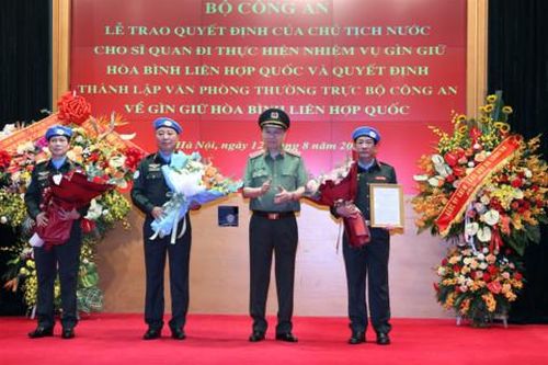Bộ Công an sẵn sàng gửi các sỹ quan tham gia lực lượng gìn giữ hòa bình LHQ