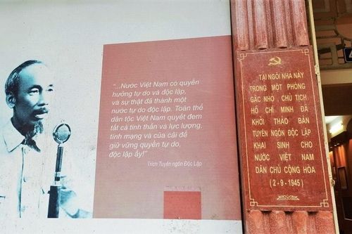 Dấu ấn mãi còn nơi Bác Hồ viết Tuyên ngôn Độc lập