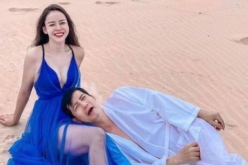 Diễm Hương nóng bỏng, khoe làn da trắng nõn bên ông xã Lê Hồng Quang