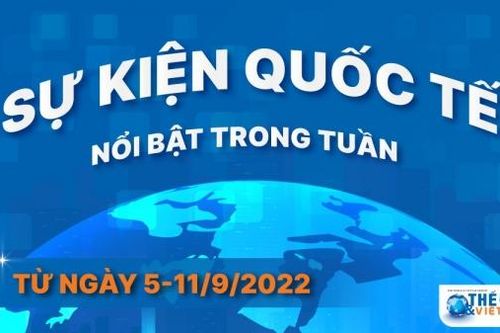 Dự kiến các sự kiện quốc tế nổi bật tuần từ ngày 5/9-11/9