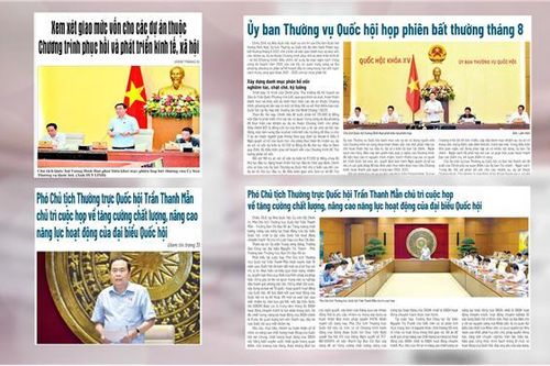 Bản tin - Báo chí với Quốc hội (Tuần từ ngày 28.8 - 4.9)