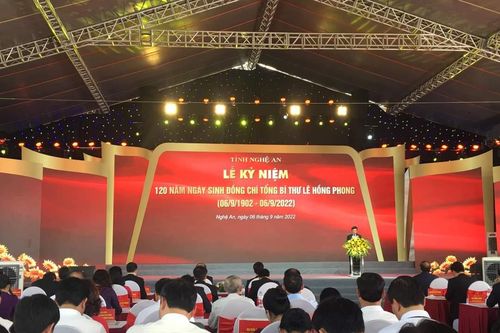 Kỷ niệm 120 năm Ngày sinh Tổng Bí thư Lê Hồng Phong