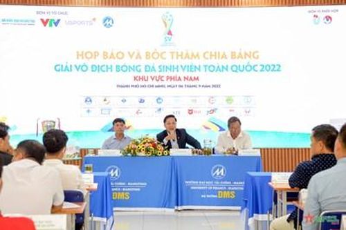 20 trường đại học phía Nam tham gia Giải vô địch Bóng đá sinh viên toàn quốc