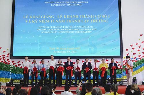 Khánh thành Trường THCS - THPT Đinh Thiện Lý – Lawrence S.Ting