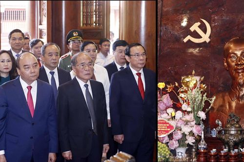 Chủ tịch nước dâng hương tưởng niệm Chủ tịch Hồ Chí Minh ở Nghệ An