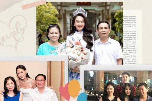 Top 3 Miss World Vietnam 2022 đứng cạnh phụ huynh: Người dậy thì thành công, người đẹp do di truyền