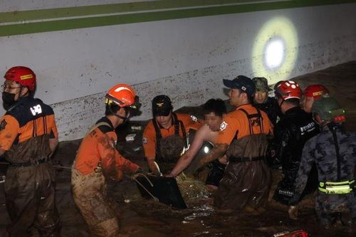 Phát hiện nhiều thi thể dưới hầm xe tại Hàn Quốc trong bão Hinnamnor