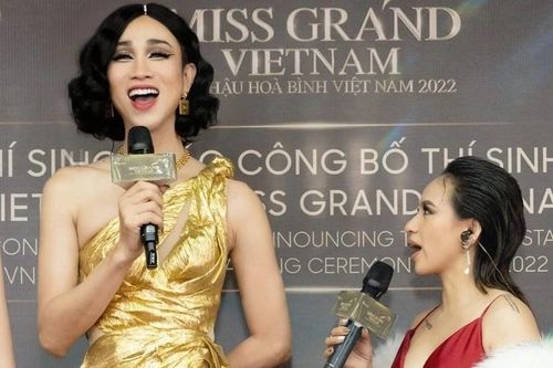 Hải Triều bị chê khi làm MC thảm đỏ Miss Grand Vietnam 2022