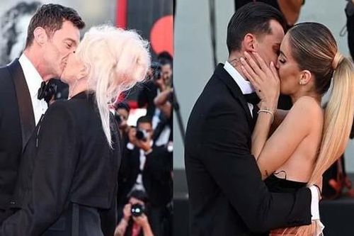 'Người sói' hôn bà xã hơn 13 tuổi nồng cháy, doanh nhân Ý cầu hôn bạn gái trên thảm đỏ LHP Venice