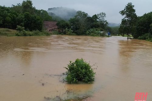 Mưa lớn gây cô lập nhiều thôn tại huyện Như Thanh