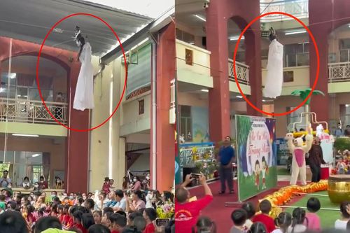 'Chị Hằng hạ phàm' ở trường mầm non khiến netizen 'khóc thét'