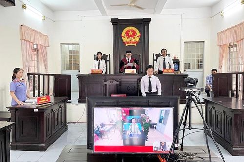 VKSND huyện Thạnh Trị phối hợp tổ chức phiên tòa trực tuyến