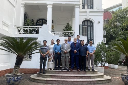 Ngài Đại sứ Algeria tại Việt Nam - Monsieur ABDELHAMID BOUBAZINE làm việc với Lãnh đạo Liên đoàn Thế giới Võ cổ truyền Việt Nam (WFVV)