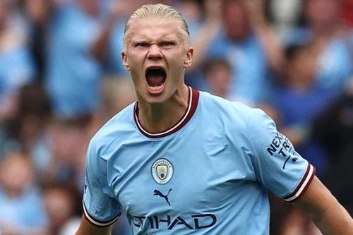 Haaland tỏa sáng giúp Man City lên đầu bảng Premier League