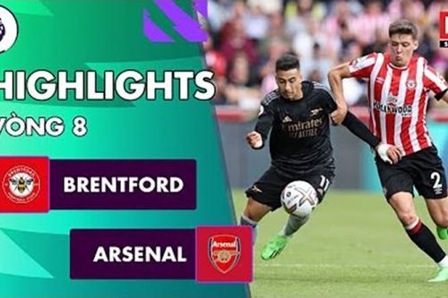 Highlights bóng đá Brentford vs Arsenal: Arsenal lấy lại ngôi đầu từ Man City