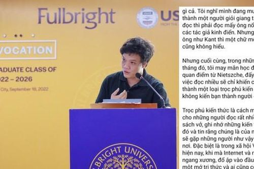 Tranh cãi bài phát biểu về 'trọc phú kiến thức': Mâu thuẫn, hàn lâm hay gợi mở tư duy phản biện?