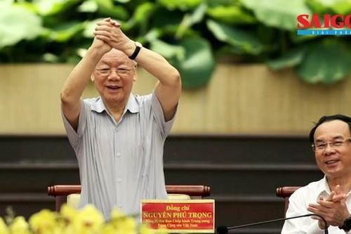 Tổng Bí thư Nguyễn Phú Trọng thăm và làm việc với Thành ủy TPHCM
