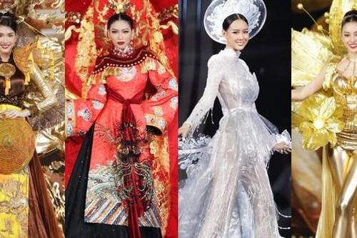 Miss Grand Vietnam 2022: Nam Em và dàn Hoa - Á hậu trình diễn trang phục dân tộc đẹp mãn nhãn
