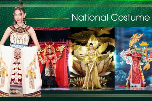 Mai Phương - Ngọc Thảo - Phương Anh hừng hực niềm tự hào dân tộc khi diễn National Costume
