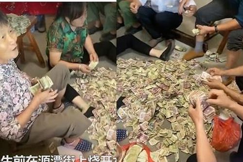Cụ bà 79 tuổi qua đời, để lại tủ tiền 14 người đếm ở Trung Quốc