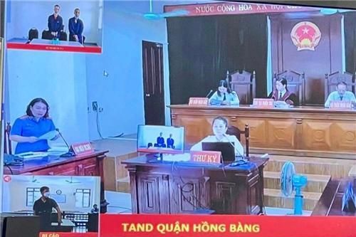 VKSND các quận Đồ Sơn, Hồng Bàng phối hợp tổ chức các phiên tòa xét xử trực tuyến