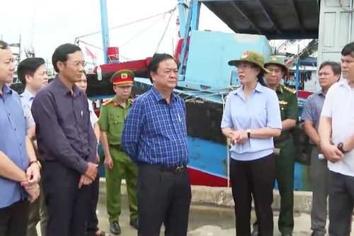 Ban Chỉ đạo Quốc gia về phòng chống thiên tai kiểm tra tình hình phòng chống bão số 4 tại Quảng Ngãi