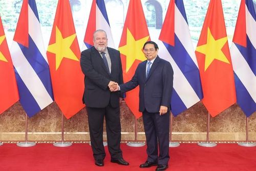 Chùm ảnh: Thủ tướng Phạm Minh Chính đón, hội đàm với Thủ tướng Cộng hòa Cuba