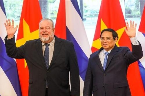 Lễ đón Thủ tướng Cuba Manuel Marreo Cruz thăm chính thức Việt Nam