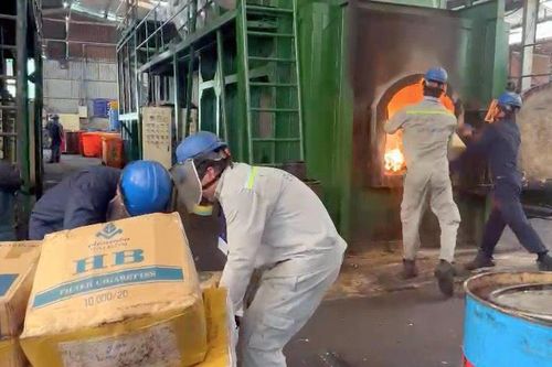Cận cảnh tiêu hủy 1,5 tấn ma túy tang vật trong 50 vụ án