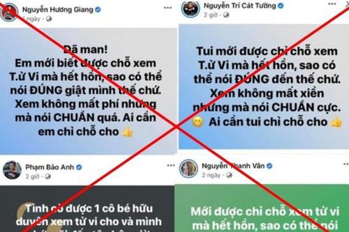 Nghệ sĩ quảng cáo xem tử vi trên mạng xã hội có thể bị xử lý